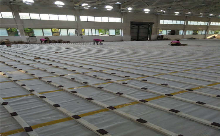 24厚舞臺(tái)木地板主輔龍骨結(jié)構(gòu)