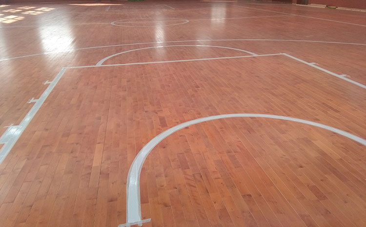 山東專業(yè)實(shí)木運(yùn)動地板圖片