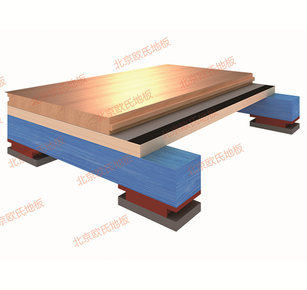 單層龍骨結(jié)構(gòu)運動木地板