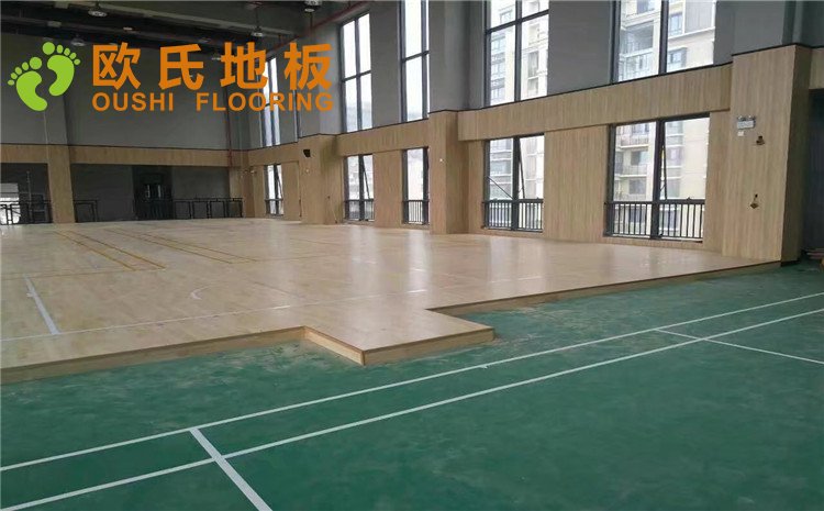 蘇州仁恒公園世紀(jì)會所羽毛球木地板圖片