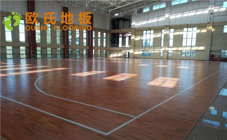 山東濰坊臨朐縣體育中心木地板圖片