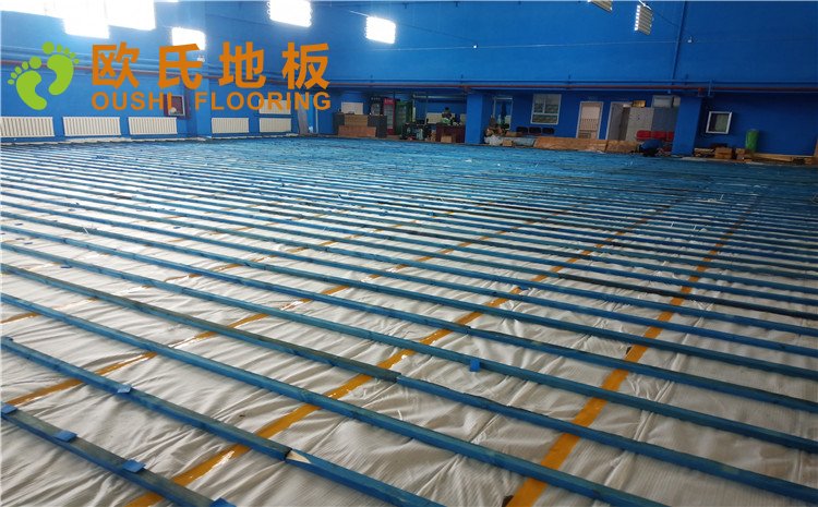 烏魯木齊東風(fēng)花苑小區(qū)羽毛球館木地板項目